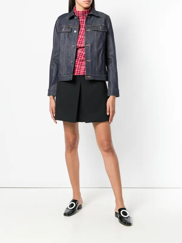 Apc black denim jacket best sale