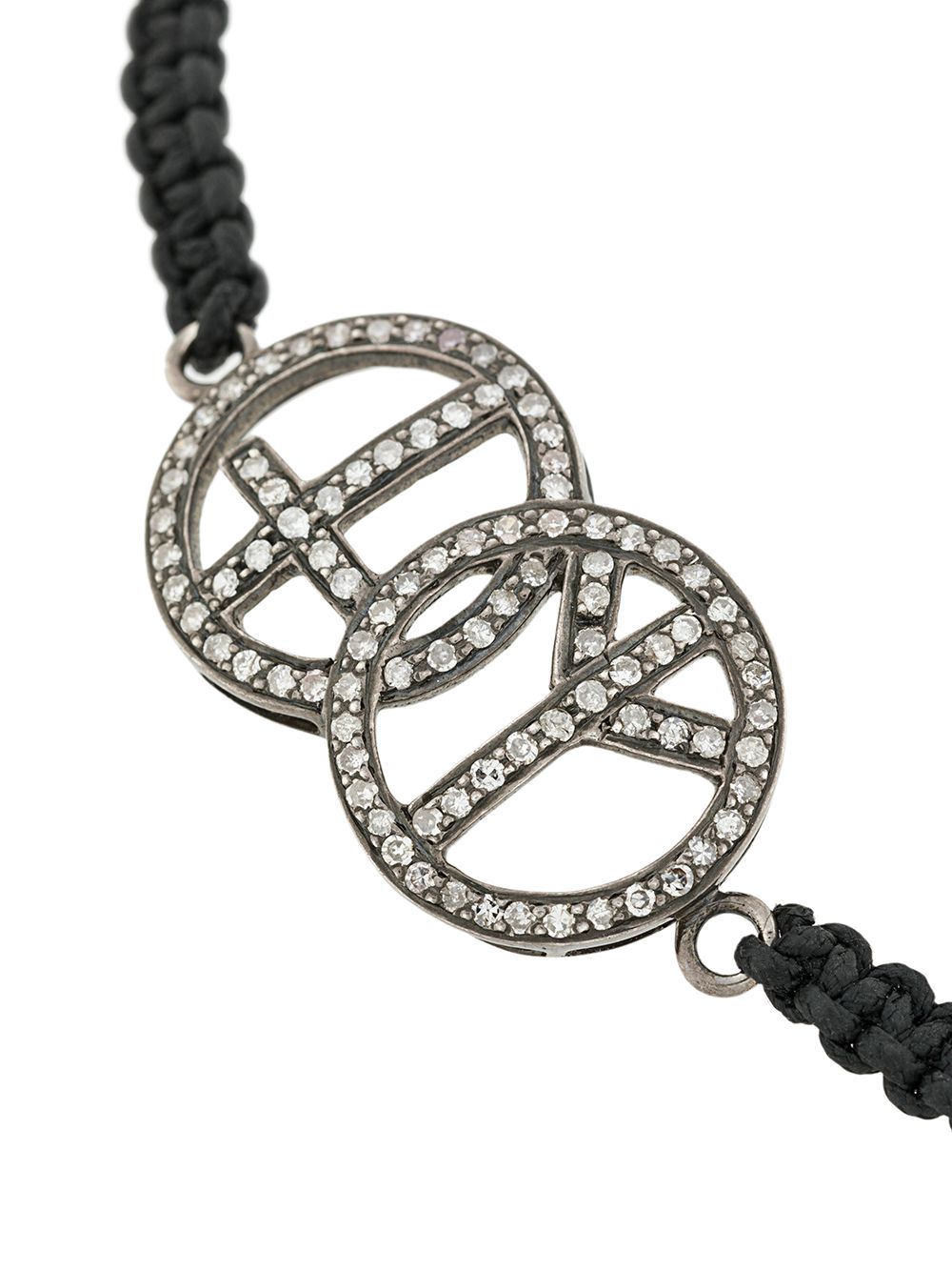 фото Gemco diamond peace charm bracelet