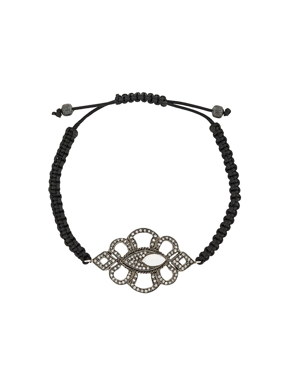 Gemco Diamond Charm Bracelet In Black