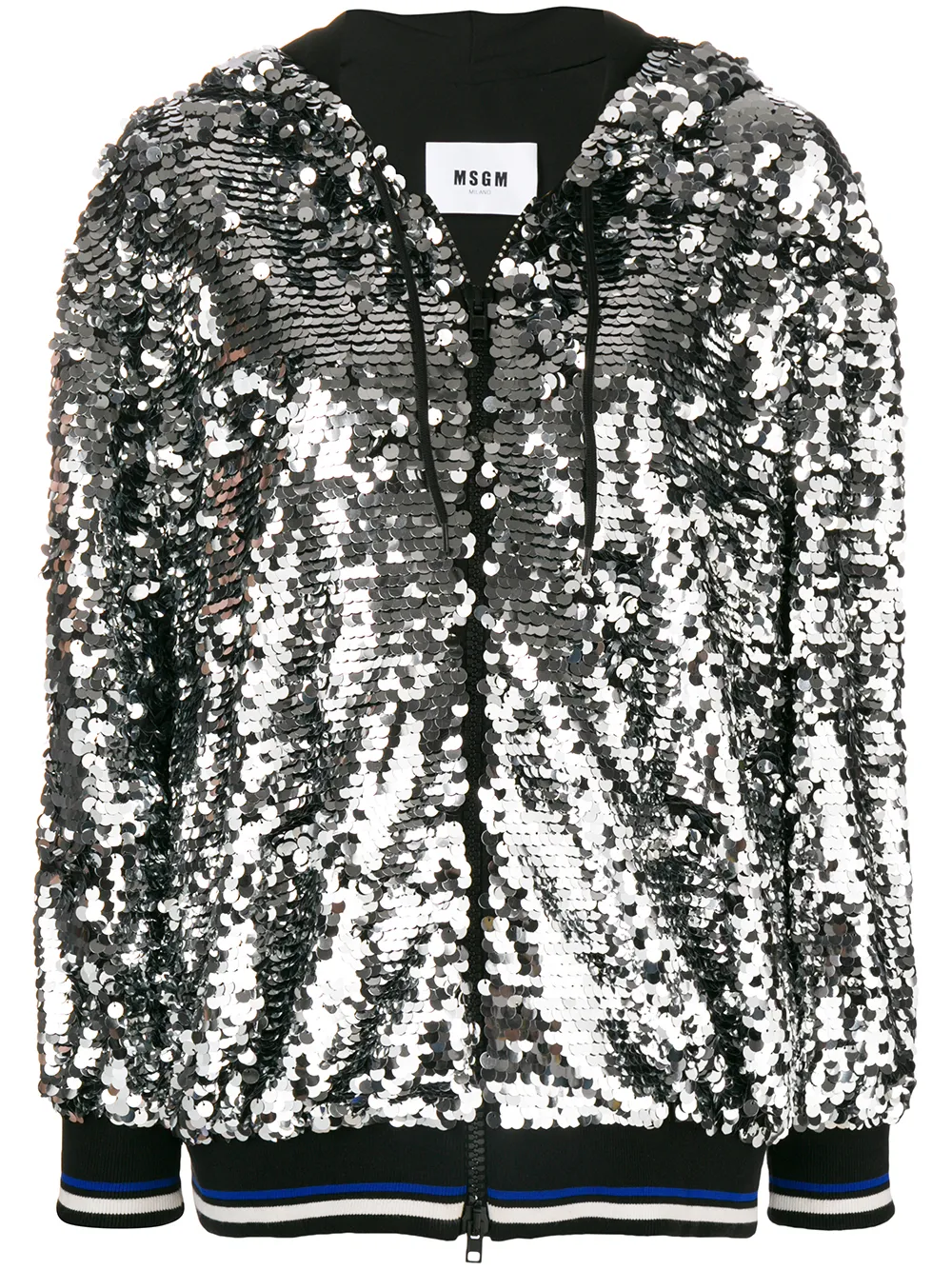 MSGM sequin hooded jacket MSGM sequin hooded jacket
