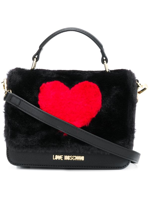 love moschino fur bag