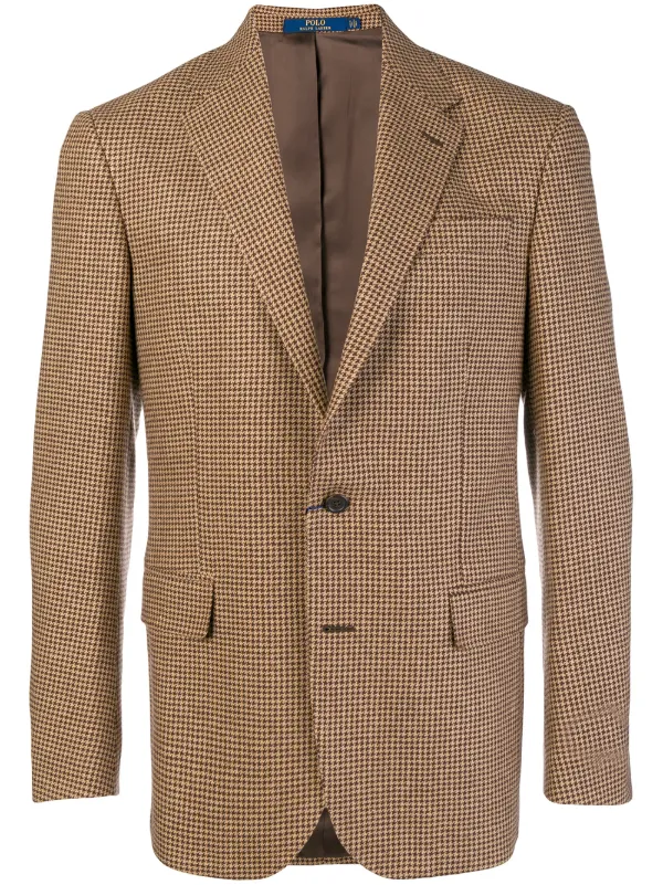 ralph lauren houndstooth blazer