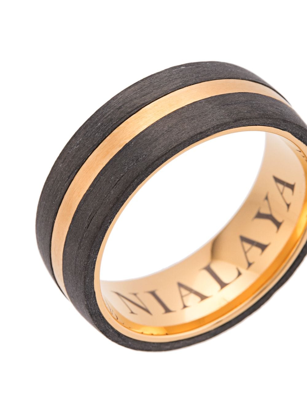 фото Nialaya Jewelry кольцо с изогнутыми панелями