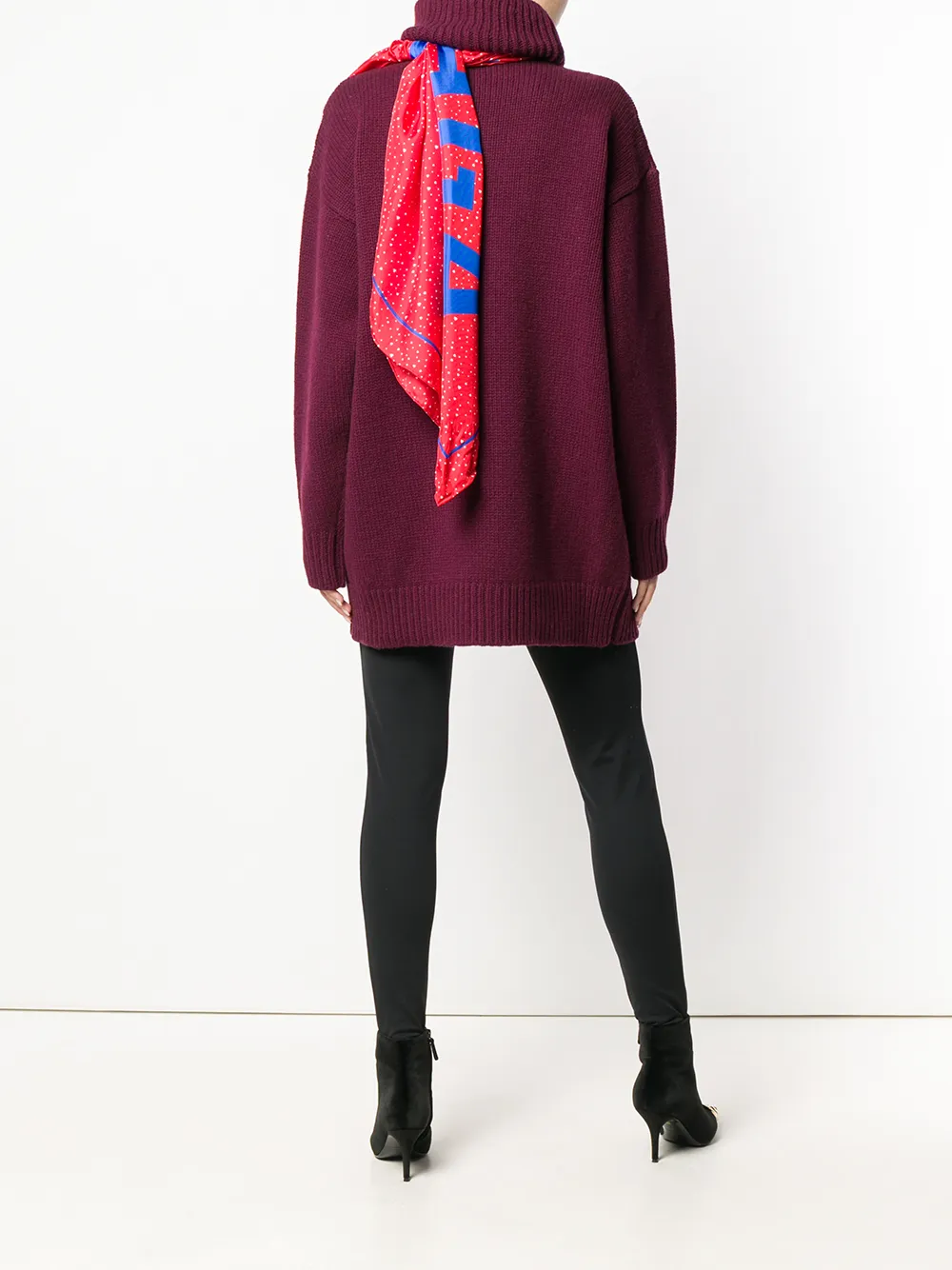 Balenciaga sweater met sjaalkraag Roze