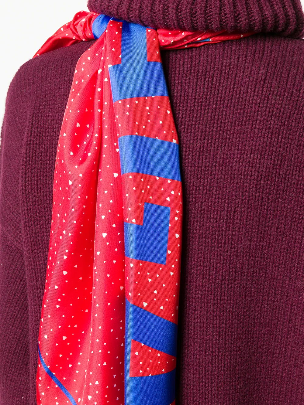 Balenciaga sweater met sjaalkraag Roze
