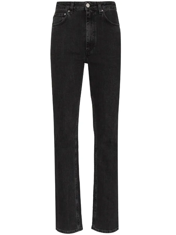 Shop Totême high waisted slim fit jeans 