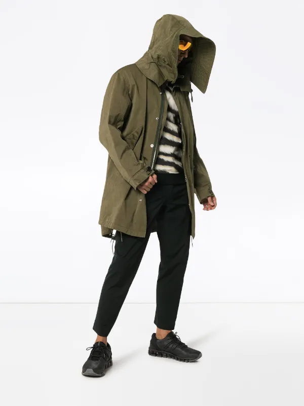 Mid-Length Cotton Parka Jacket