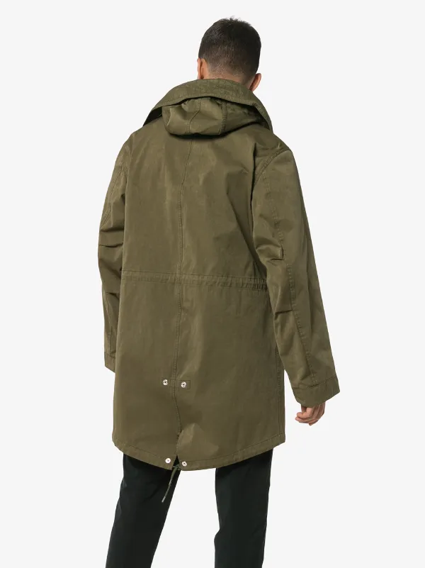 Mid-Length Cotton Parka Jacket