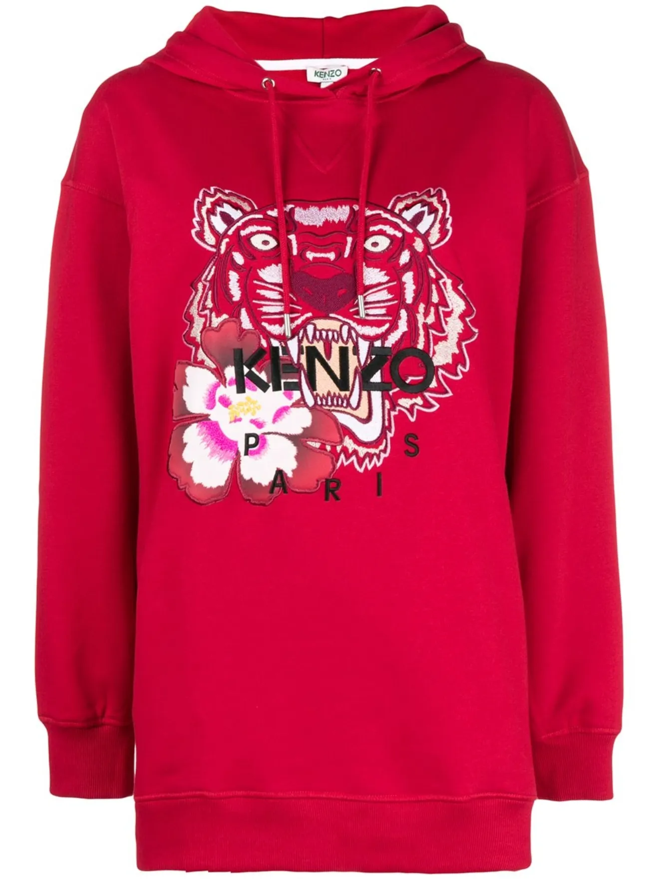 Kenzo Tiger oversized hoodie red | MODES