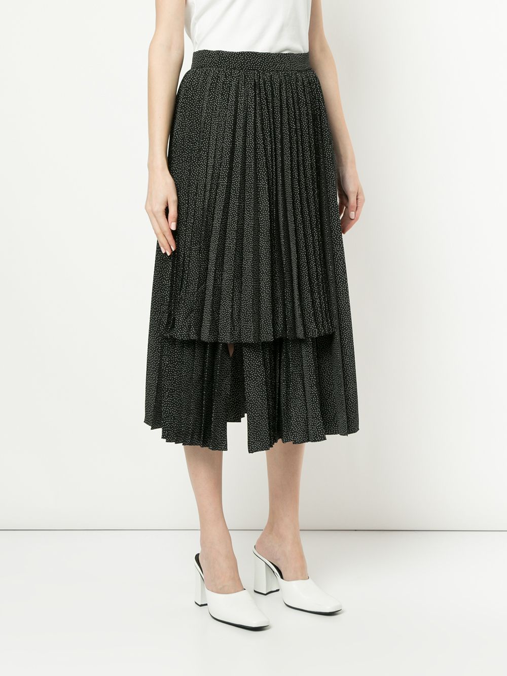 фото Dalood layered panel skirt