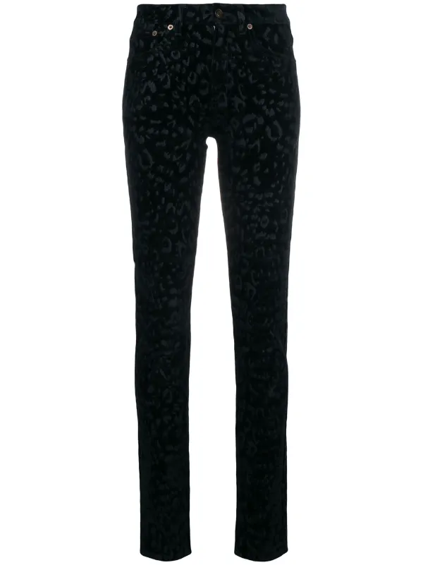 leopard print skinny jeans