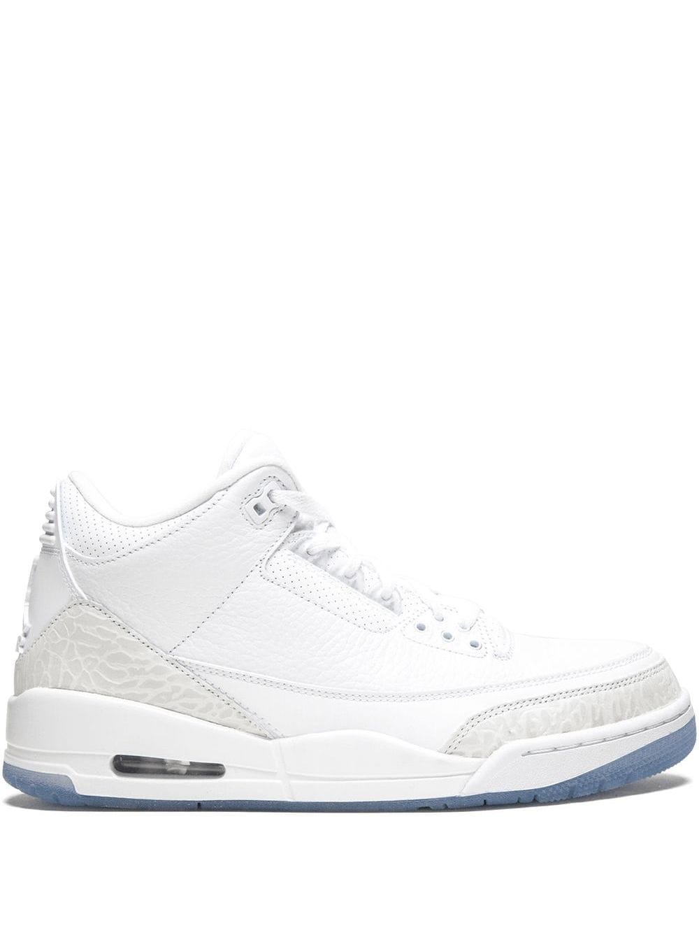 Shop Jordan Air  3 Retro "pure White" Sneakers