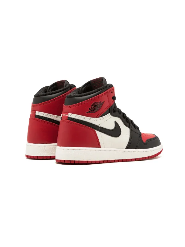 Nike jordan 1 retro high og bred outlet toe