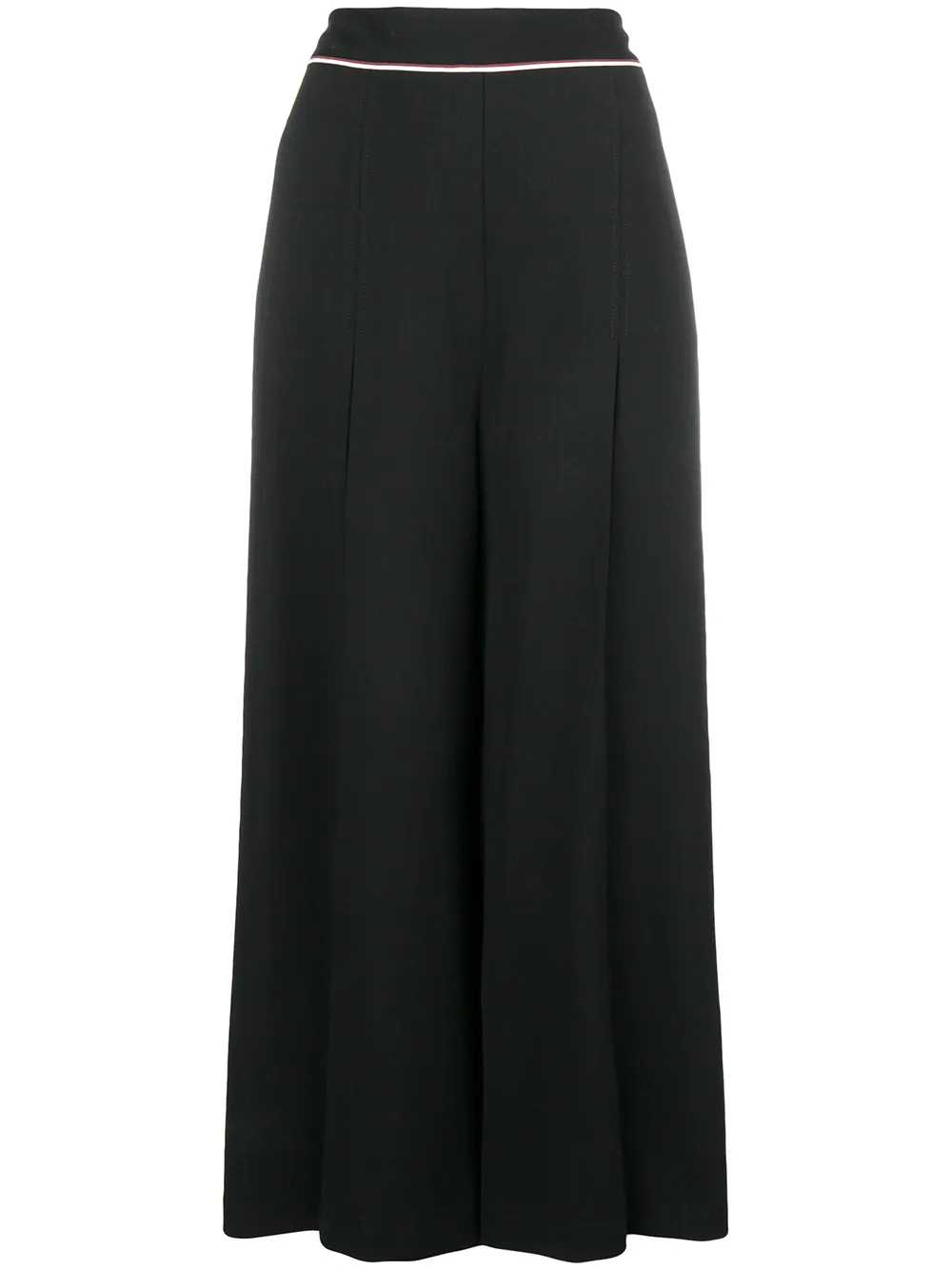 Stella McCartney Hose mit weitem Bein - Schwarz