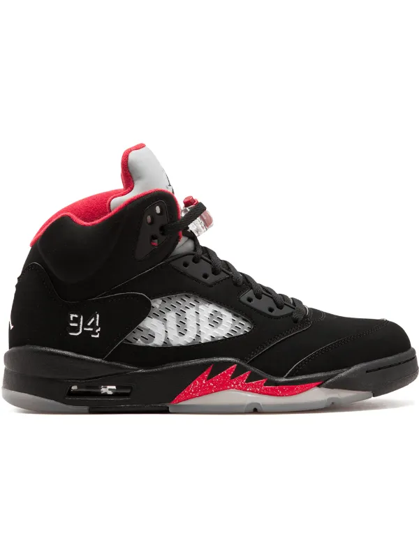 Shop black \u0026 red Jordan Air Jordan 5 