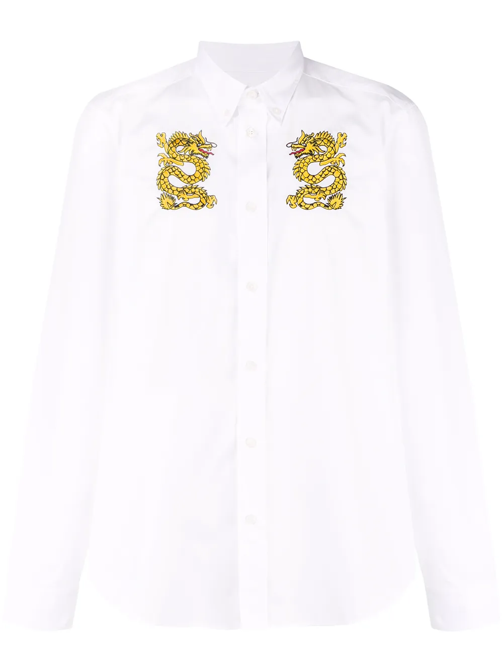 Kenzo Skjorta Med Broderad Drake Farfetch Kenzo Skjorta Med Broderad Drake Farfetch