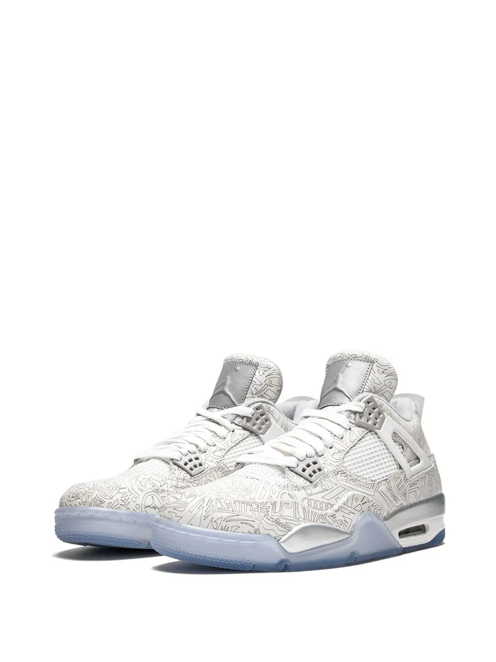 Shop Jordan Air  4 Retro Laser "30th Anniversary" Sneakers In White