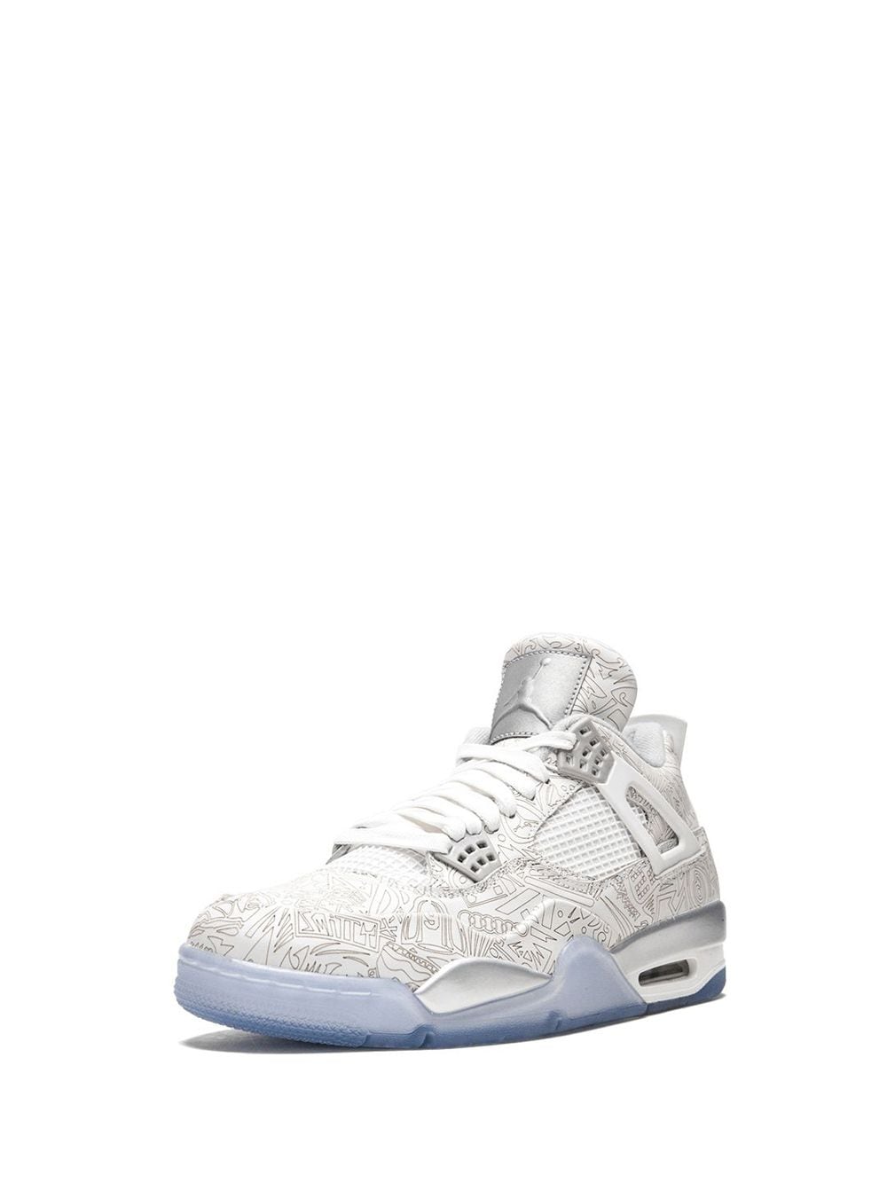 Shop Jordan Air  4 Retro Laser "30th Anniversary" Sneakers In White