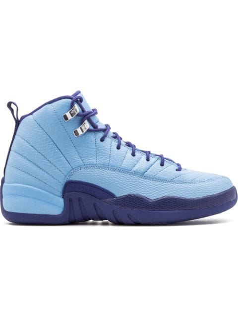 Jordan Kids - Air Jordan 12 Retro GG Bluecap/Metallic Silver Dk Pur sneakers