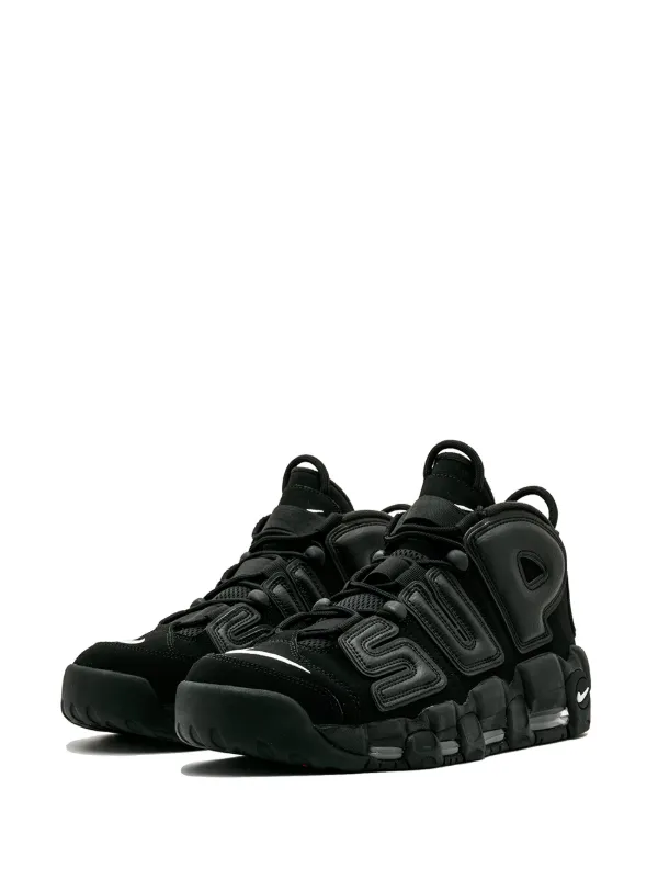 Nike uptempo hotsell triple black