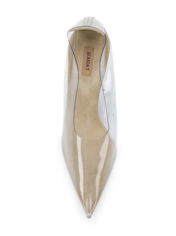 yeezy transparent pumps