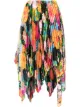 Image 1 of Richard Quinn floral print asymmetric pleated skirt