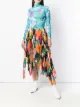 Image 2 of Richard Quinn floral print asymmetric pleated skirt