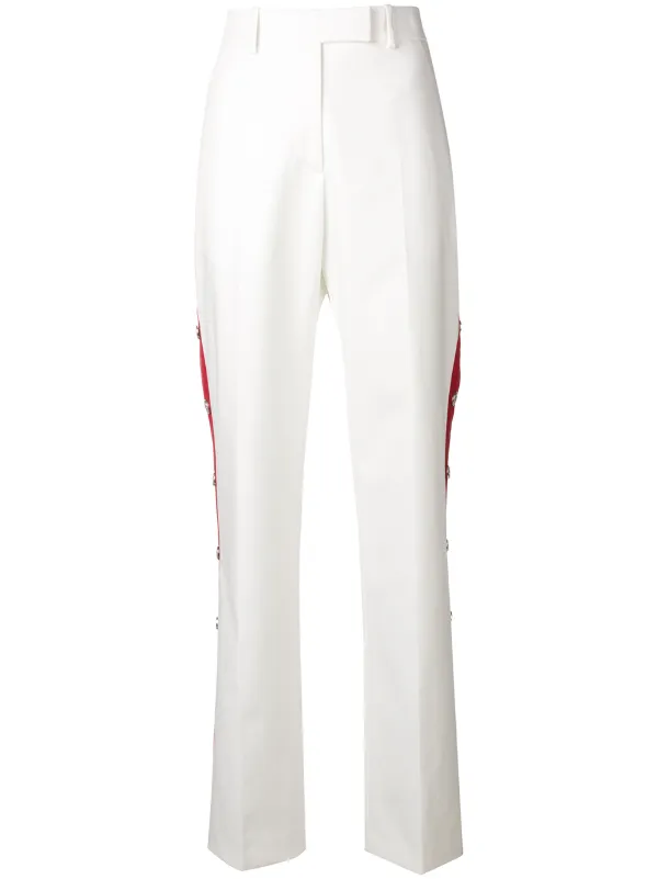 white side stripe trousers