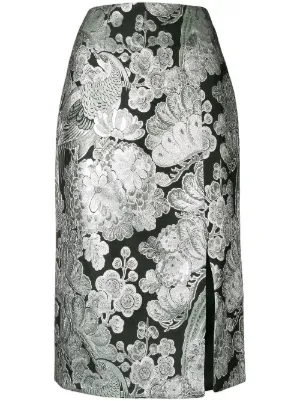 metallic pattern skirt