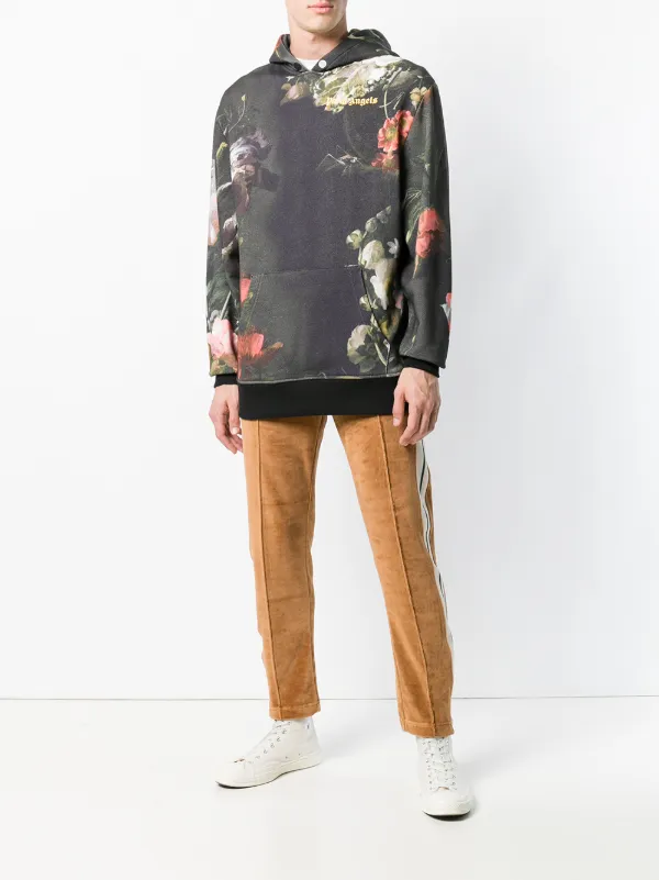 palm angels floral hoodie