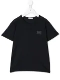 Dolce & Gabbana Kids logo-tag cotton T-shirt - Blue