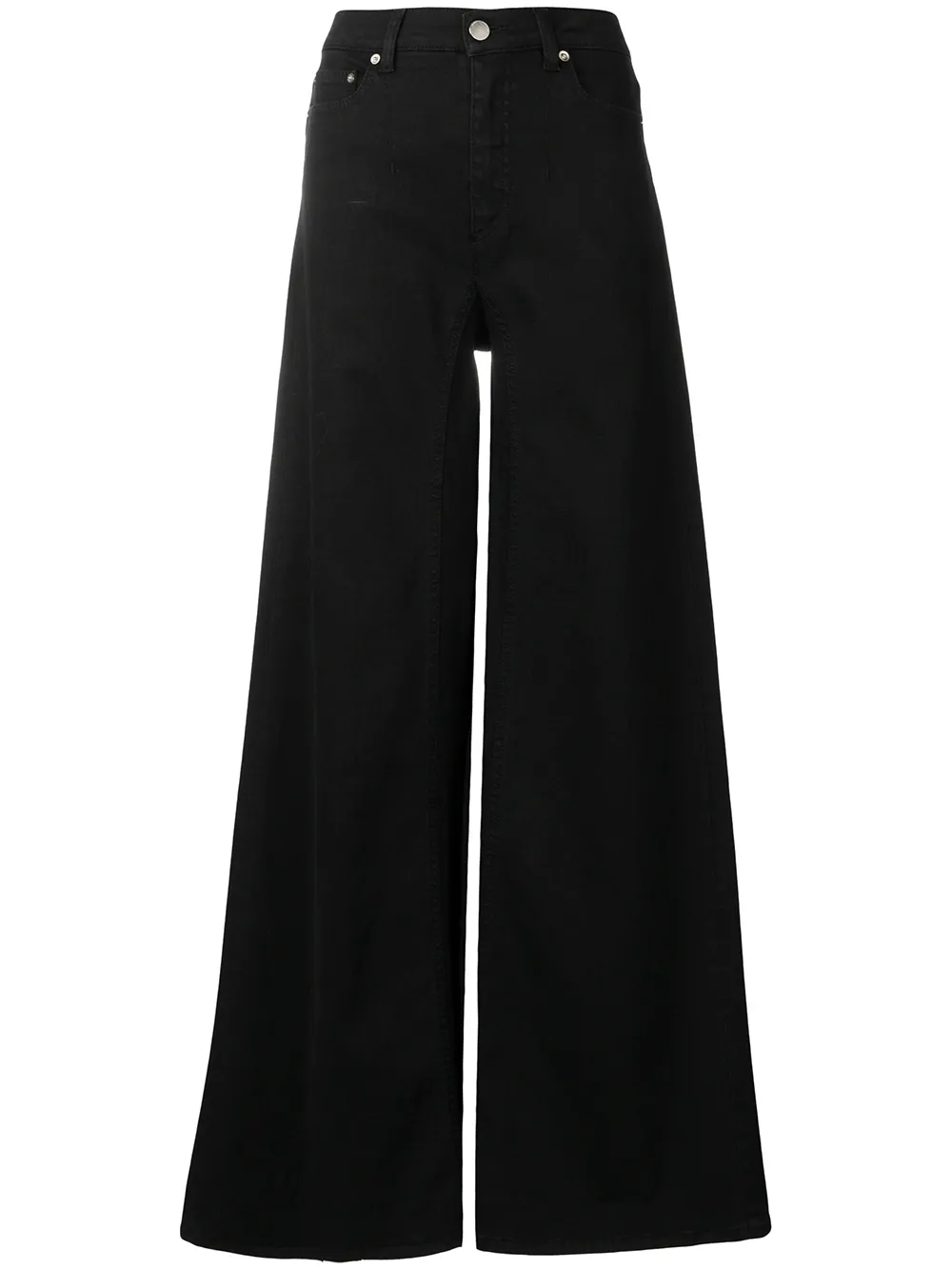 Alberta Ferretti Wijde jeans Zwart