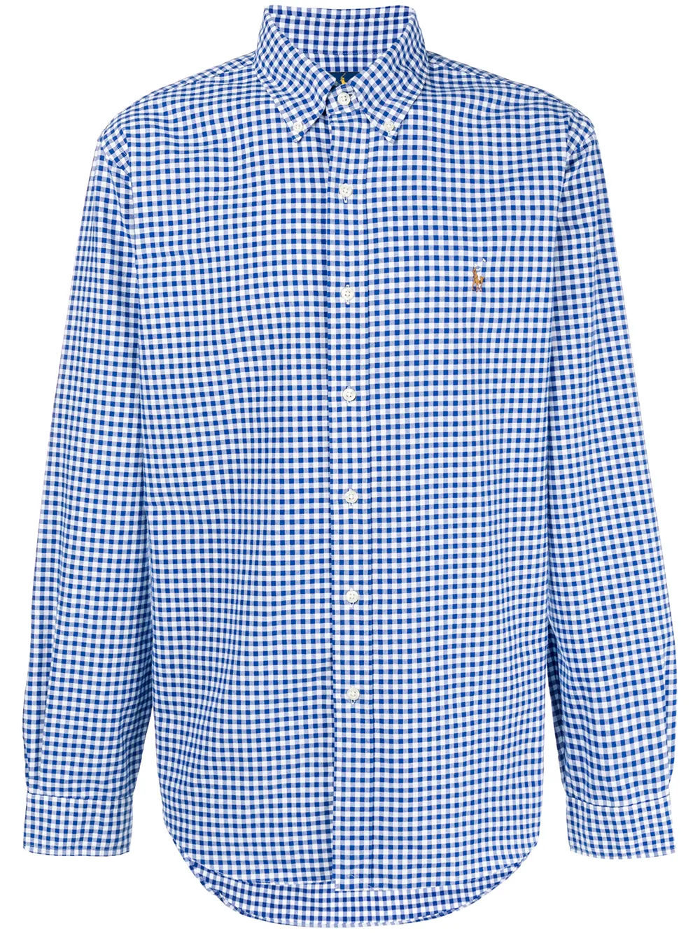 blue check ralph lauren shirt