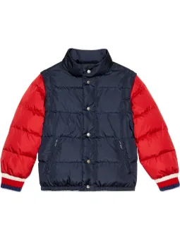 Children's nylon jacket with Gucci logo