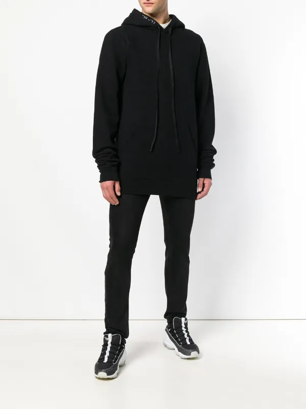 パーカー UNRAVEL PROJECT JERSEY DRAWSTRING HOODIE UNRAVEL PROJECT Drawstring Hoodie | Black | FARFETCH