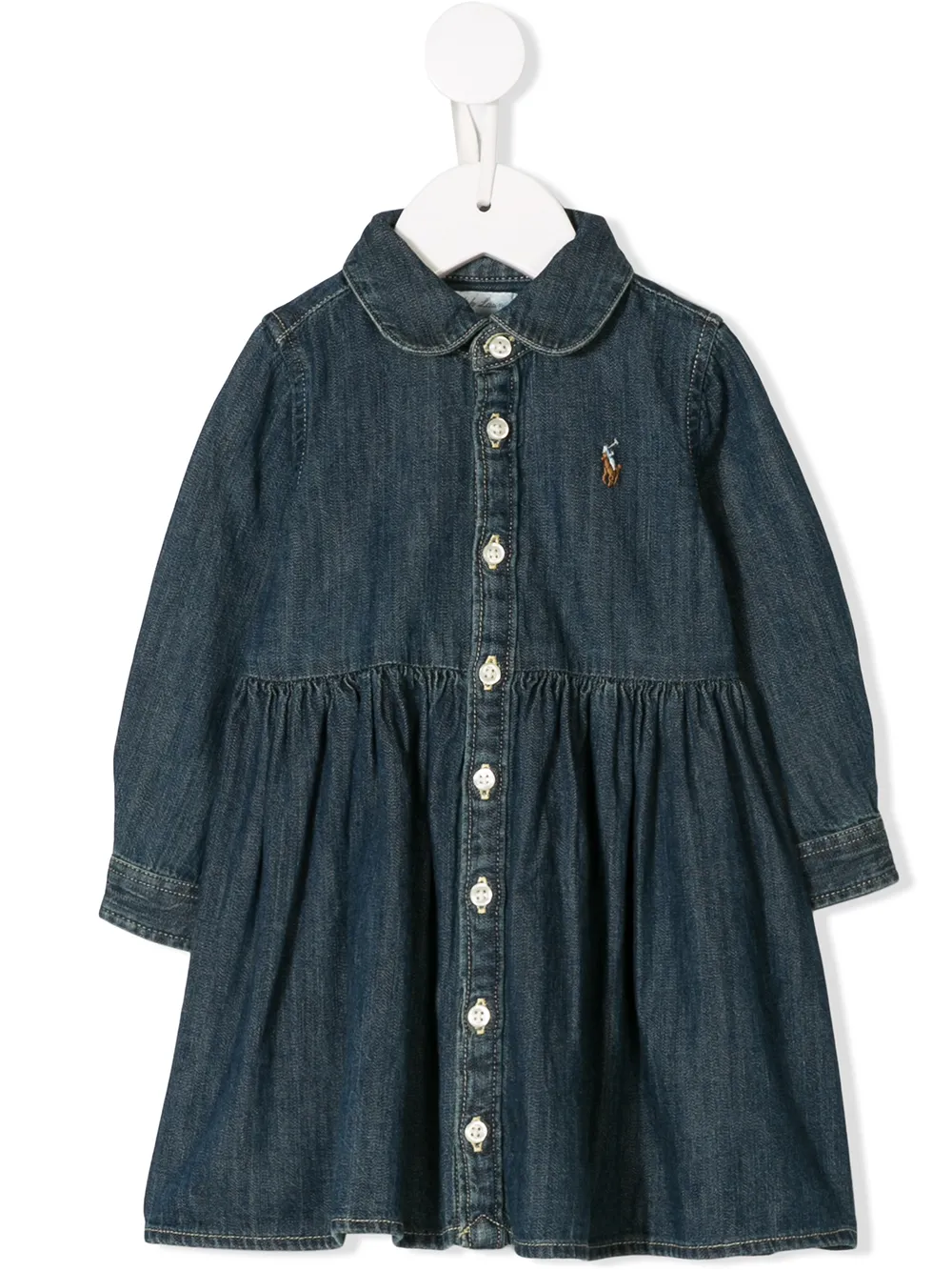 POLO RALPH LAUREN KIDS デニムワンピース - ブルー POLO RALPH LAUREN KIDS デニムワンピース - ブルー
