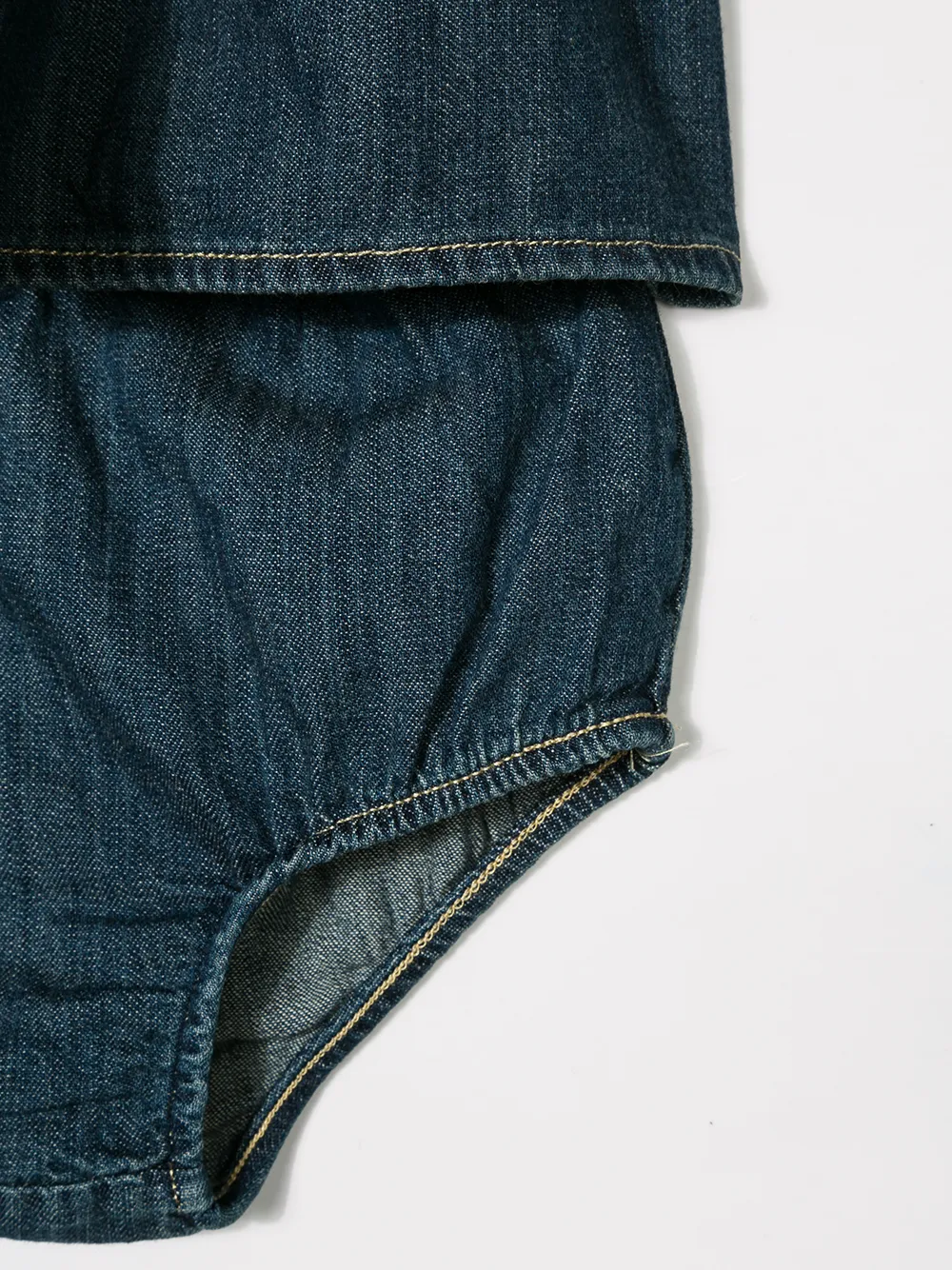 POLO RALPH LAUREN KIDS Jurk met broekje van denim Blauw