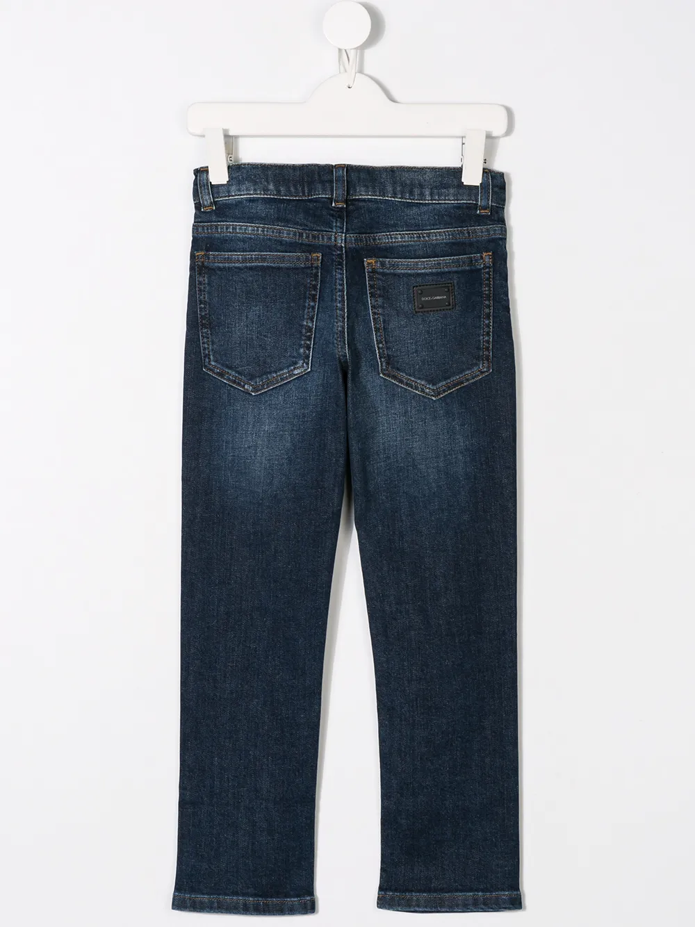 Dolce & Gabbana Kids Jeans met rechte pijpen - Blauw