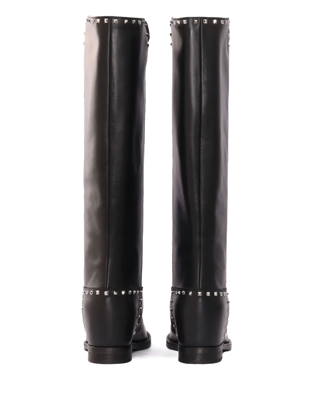 Via Roma 15 studded riding boots Zwart