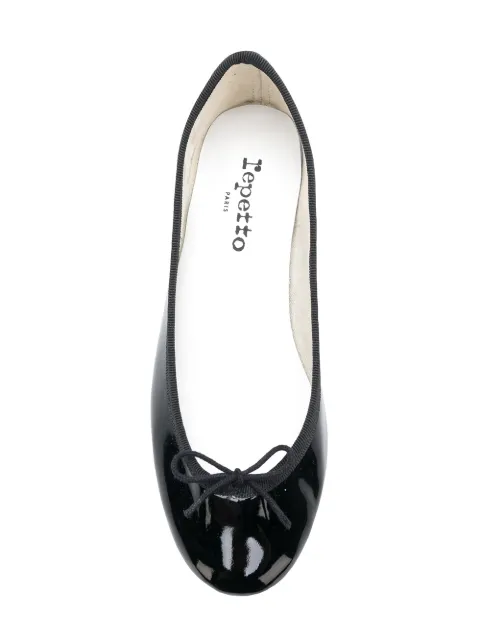 repetto farah leather block heel pump