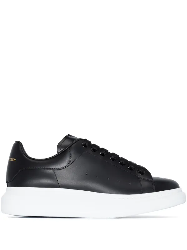 Alexander McQueen Oversized Leather Sneakers - Farfetch