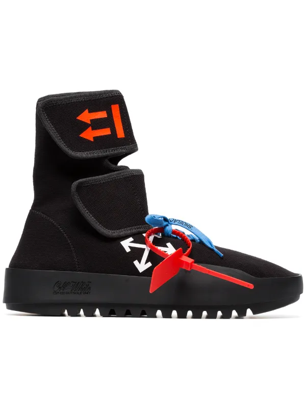 off white arrow high top sneakers