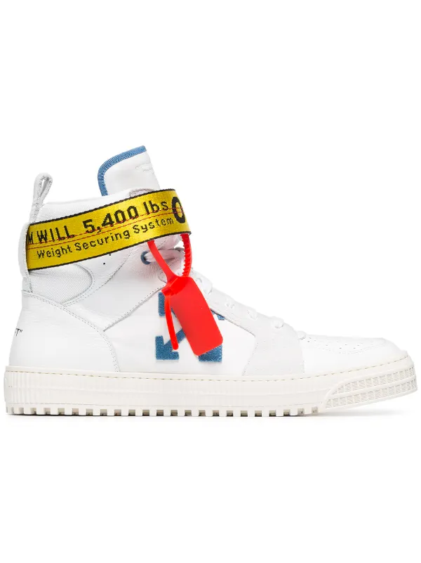 off white industrial hi top