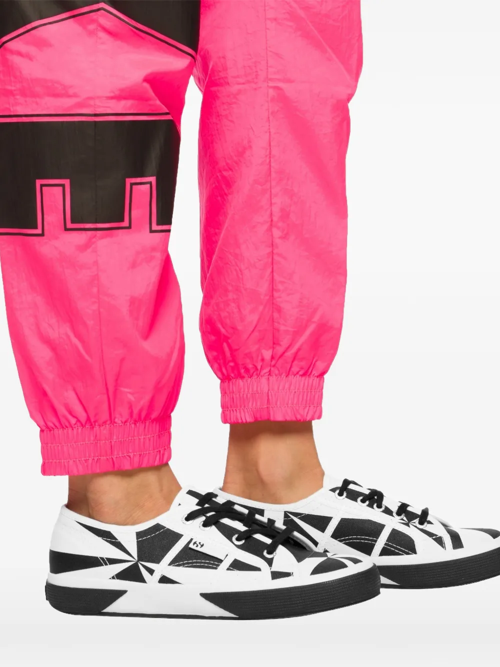 Superga X VITKAC tweekleurige sneakers met veter Wit