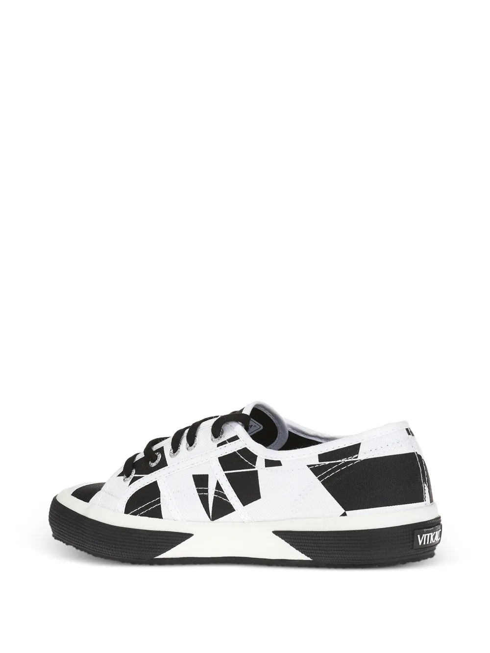 Superga X VITKAC tweekleurige sneakers met veter Wit