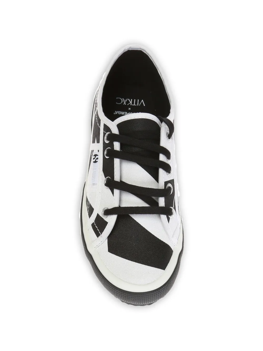 Superga X VITKAC tweekleurige sneakers met veter Wit