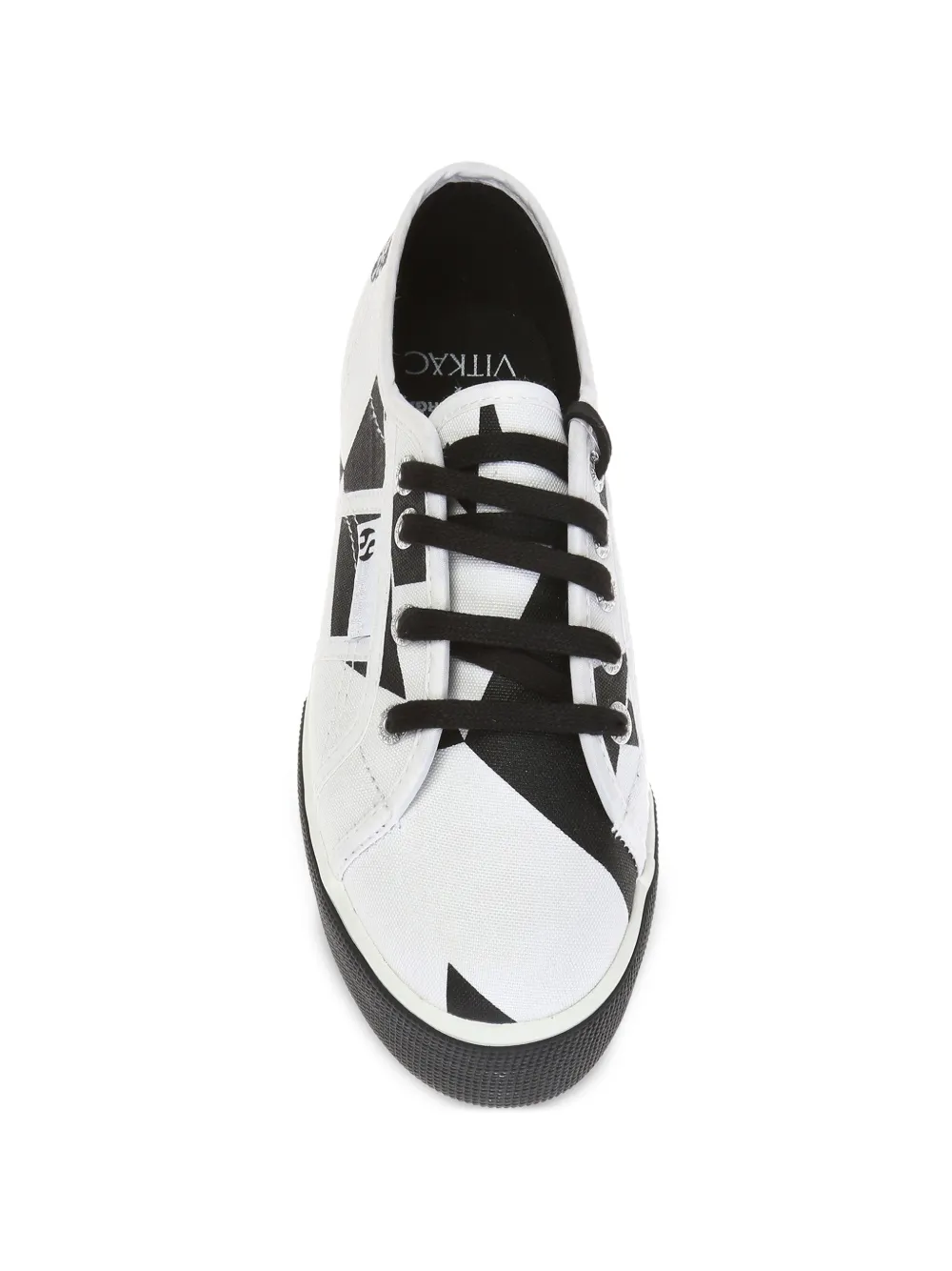 Superga X VITKAC tweekleurige sneakers met veter Wit