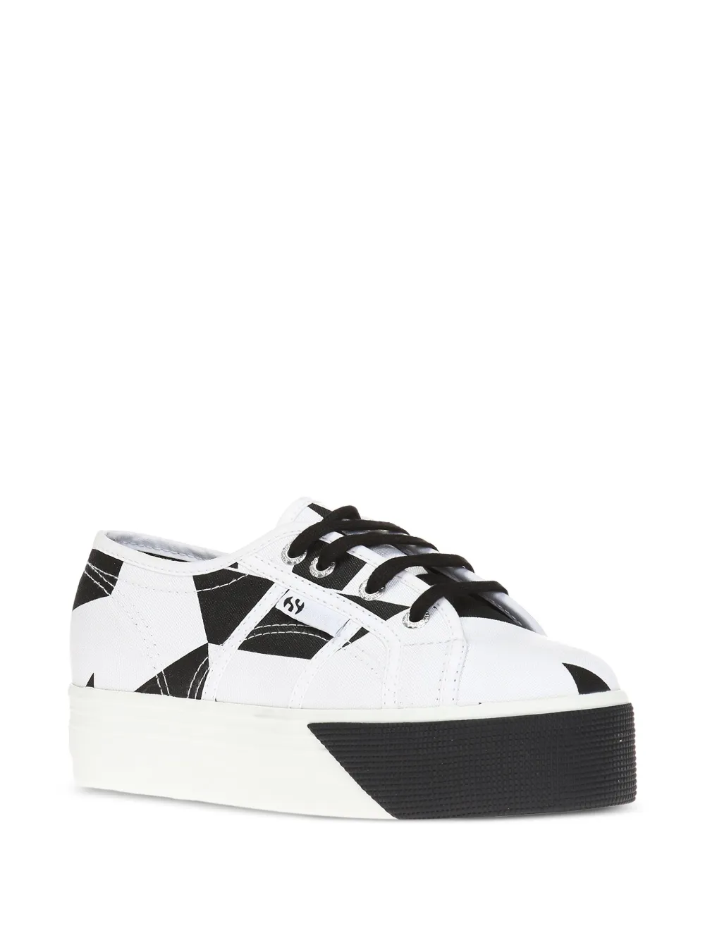 Superga X VITKAC tweekleurige sneakers met veter Wit