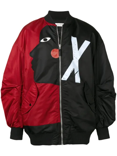 Faith Connexion contrasting face bomber jacket