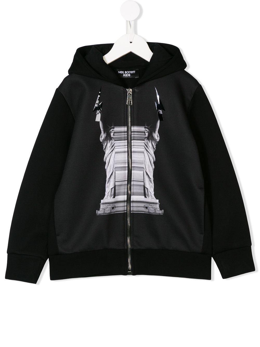 фото Neil Barrett Kids Statue of Liberty graphic hoodie